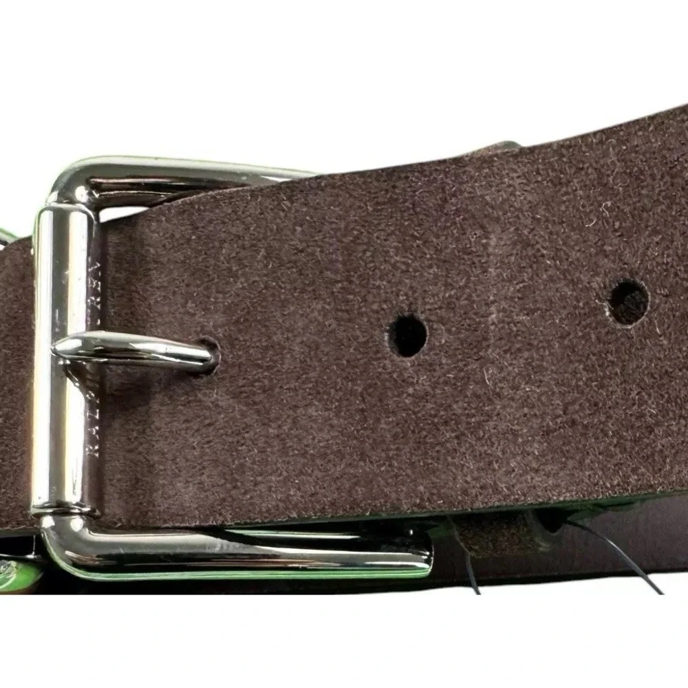 Ralph Lauren Purple Label Womens Equestrian Leather Belt Brown 40 EU L NWT